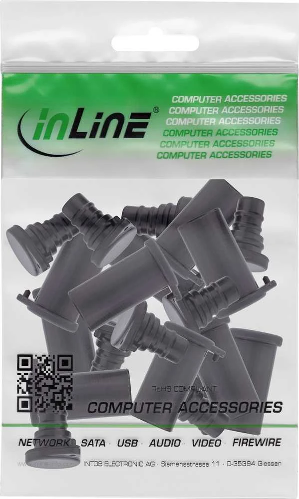InLine® Apsauginiai dangteliai nuo dulkių saulės fotovoltiniams jungtims, 10 vnt. rinkinys