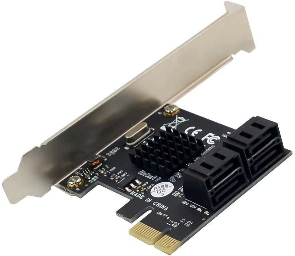 InLine® Sąsajos plokštė, 4x SATA 6Gb/s, PCIe 2.0, Hot Swap, NCQ