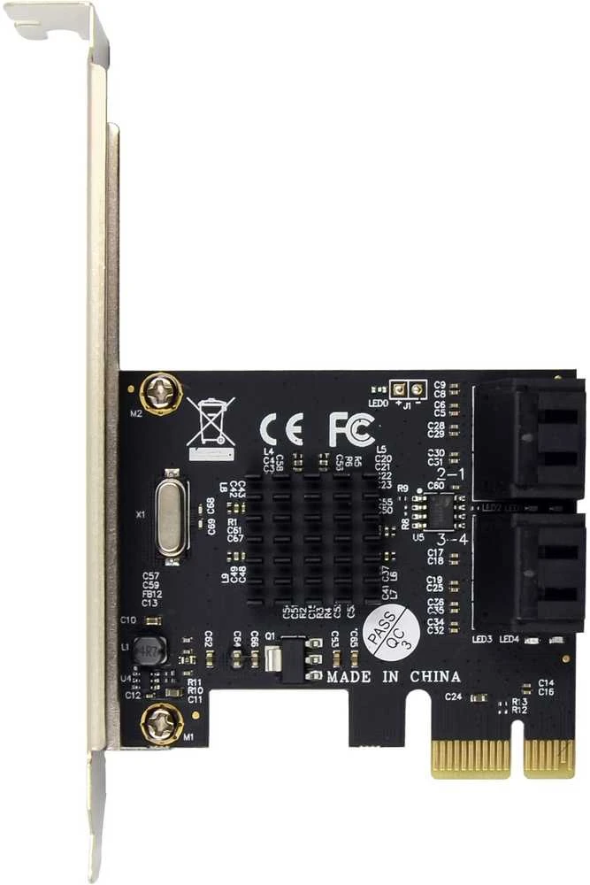 InLine® Sąsajos plokštė, 4x SATA 6Gb/s, PCIe 2.0, Hot Swap, NCQ