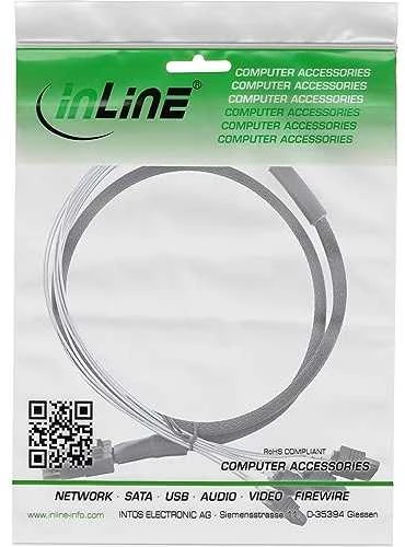 InLine SAS kabelis (OCR), 1x Mini-SAS iki 4x SATA, juodas - 0,75 m