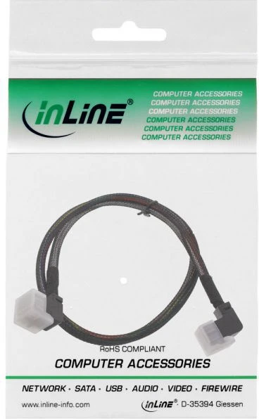 InLine SFF 8643 - SFF 8643, 0.5m, Juodas (27626A)