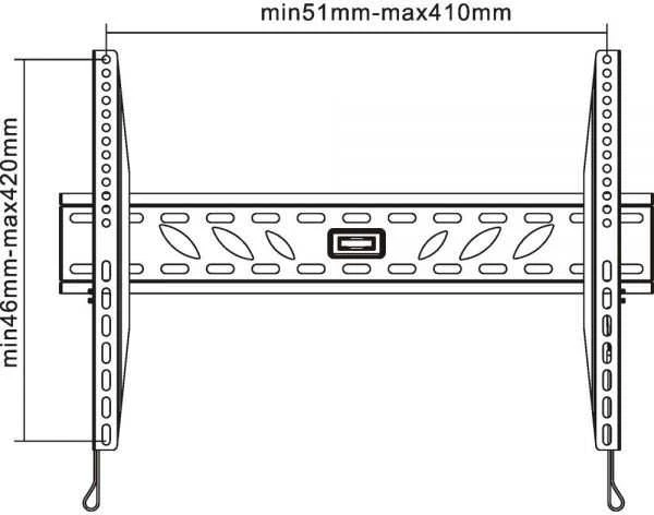 Laikiklis InLine Laikiklio sienelė 23119B 23'' - 42''