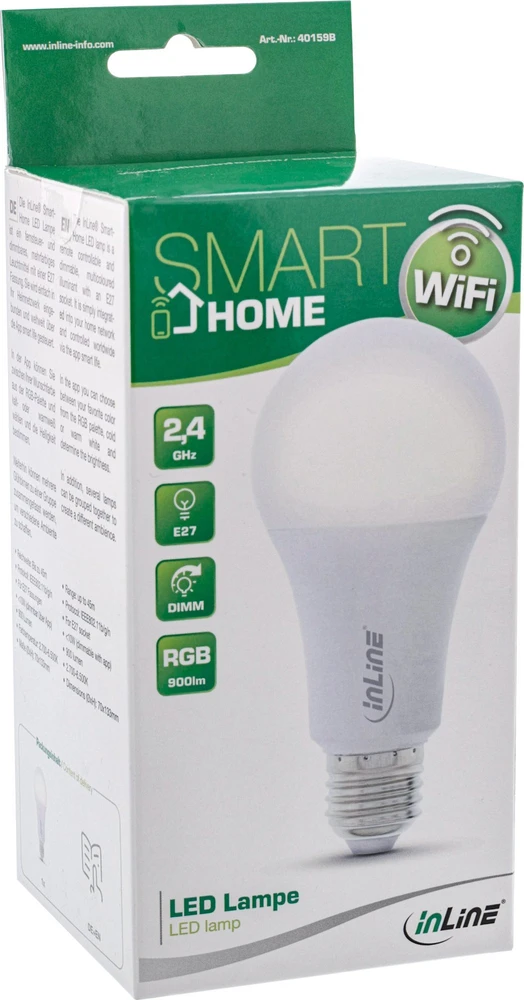 InLine® SmartHome LED lemputė RGB E27