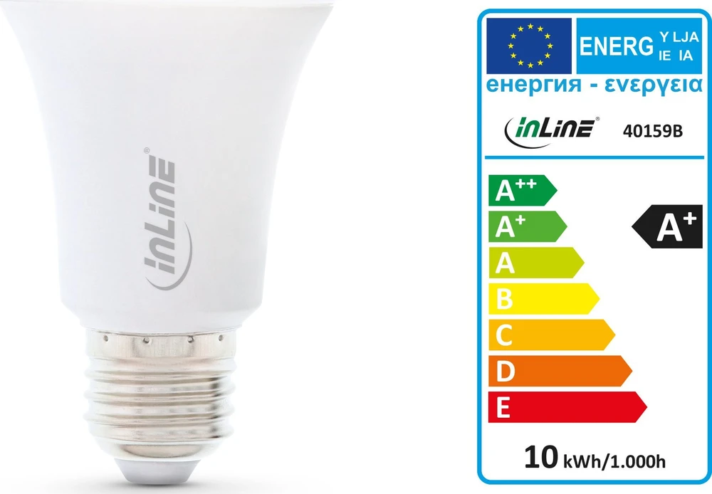 InLine® SmartHome LED lemputė RGB E27