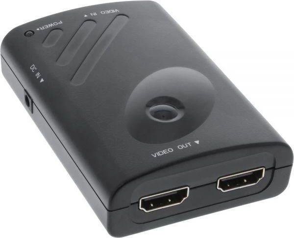 InLine DP į 2x HDMI skirstytuvas, priekinis kampas