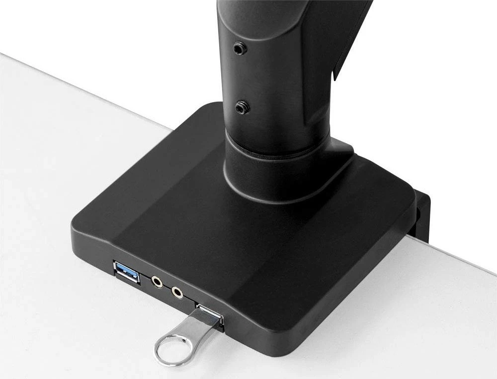 InLine Stalinių laikiklis su pakėlėju ir USB 3.0, judantis 3 monitoriams 27'' (23172A)