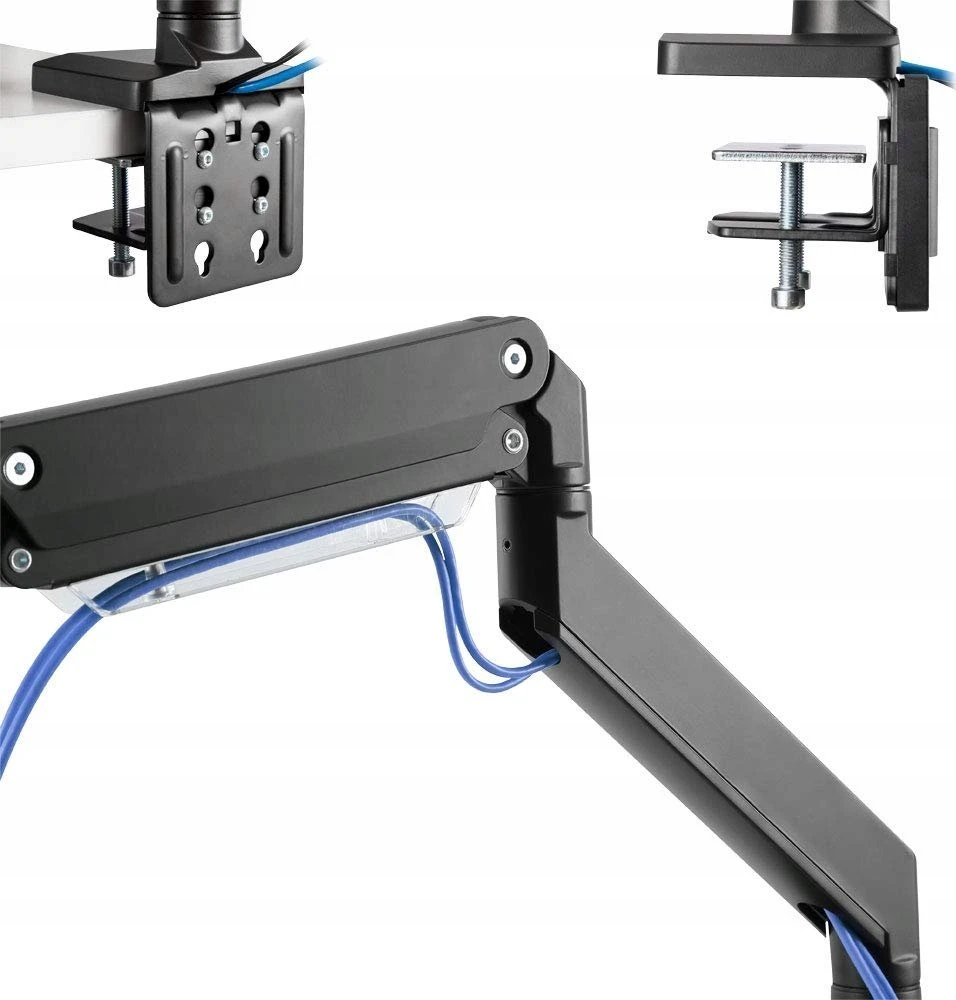 InLine Stalinių laikiklis su pakėlėju ir USB 3.0, judantis 3 monitoriams 27'' (23172A)