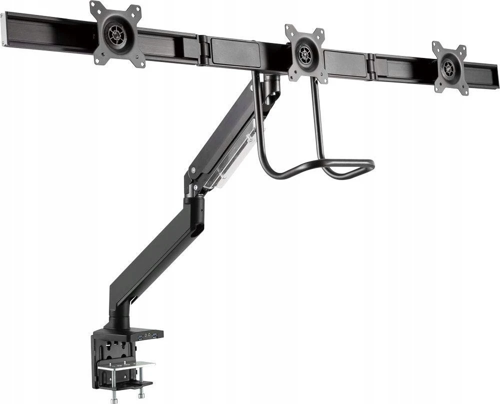 InLine Stalinių laikiklis su pakėlėju ir USB 3.0, judantis 3 monitoriams 27'' (23172A)