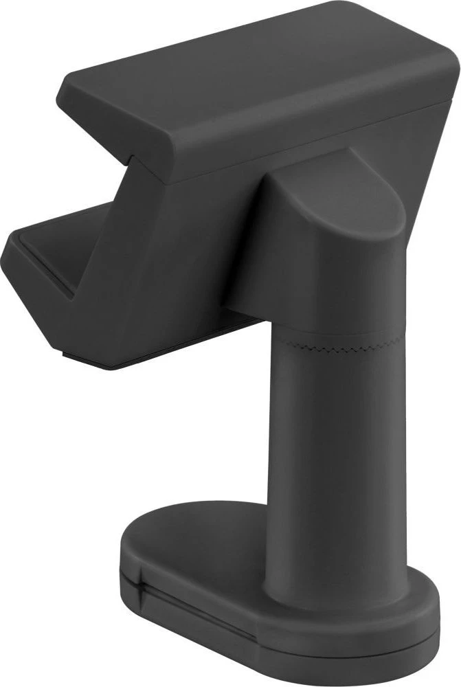 InLine® stalo gnybtas lizdo juostelei, pasukamas, spyruoklinis spaustukas, juodas