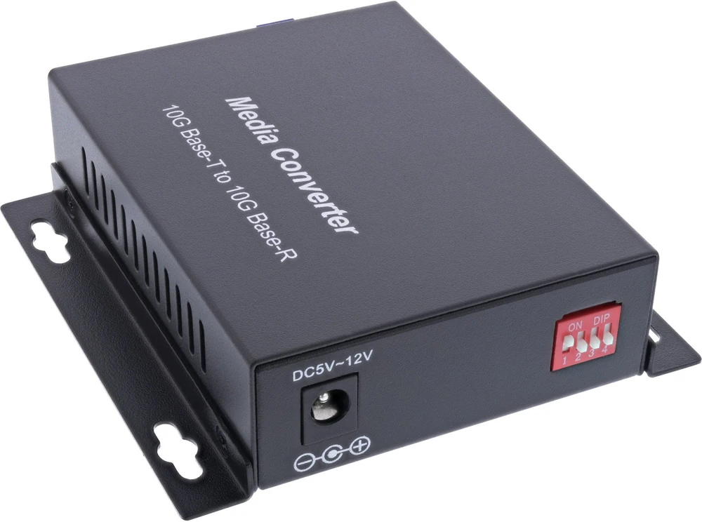 „InLine®“ šviesolaidinis tinklo keitiklis iš 10 Gb/s TP į SFP+ (skirtas LC Duplex), SM, 10 km