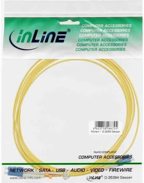 InLine Fiber Optic Duplex Kabelis LC/LC 9/125µm OS2 2m - 88656I