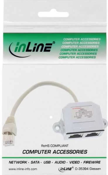 InLine T- Adapteris Splitter, Cat.5e, RJ45 8P8C (69995)