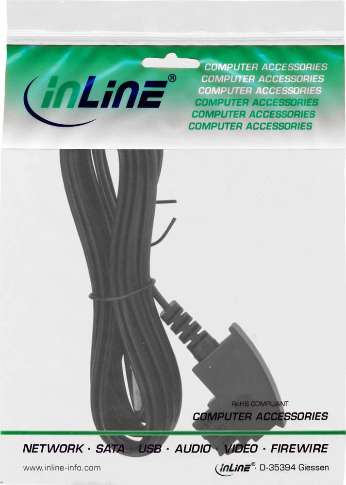 InLine® TAE-F iki RJ45 8P2C kabelis, 25m