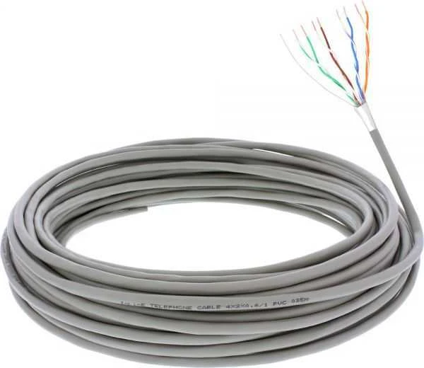 InLine Telephone Kabelis 8 gyslų, 4x2x06mm, ekranuotas, 25m (69987C)