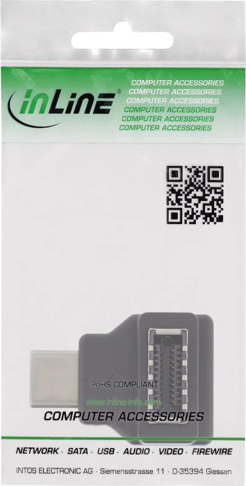 InLine USB-C į USB-E adapteris gamintojo pakuotėje