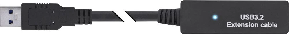 InLine® USB 3.2 Gen.1 aktyvus plėtinys, USB-A kištukas į USB-C lizdą, 5 m