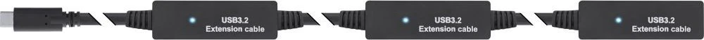 InLine® USB 3.2 Gen.1 aktyvus plėtinys, USB-C kištukinis USB-A lizdas, 15 m