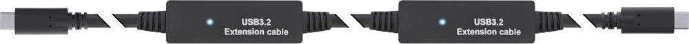 InLine® USB 3.2 Gen.1 aktyvusis kabelis, USB-C kištukas su USB-C kištuku, 15 m