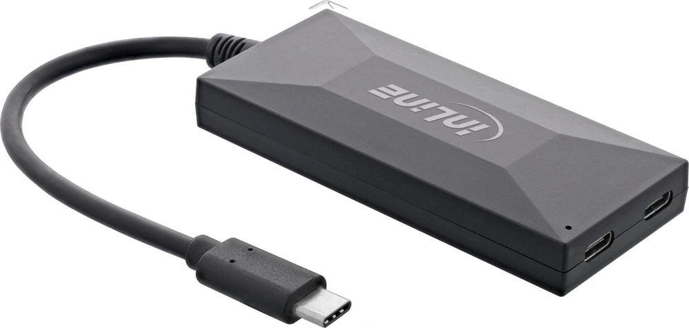 InLine® USB 3.2 Gen.1 OTG Hub, USB Type-C iki 2 Port Type-C ir 3 Port Type-A, be maitinimo šaltinio