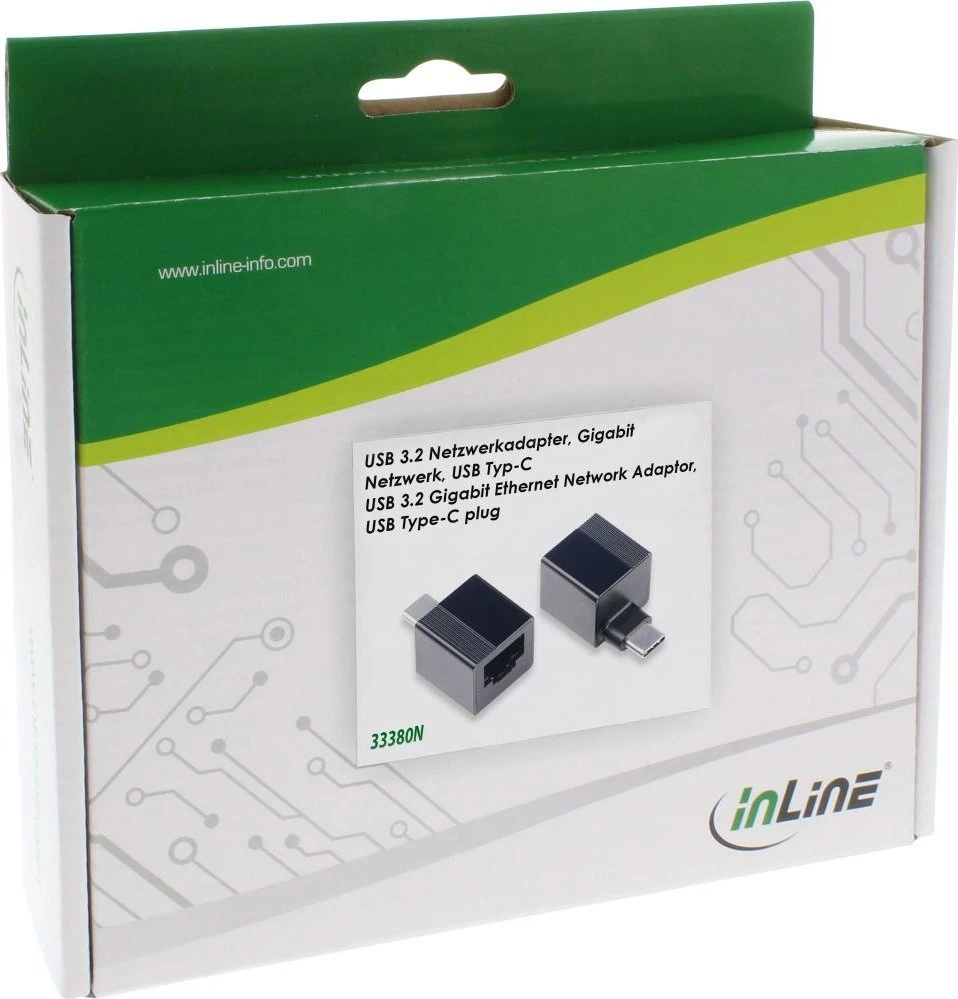 InLine USB-C į RJ45 adapterio dėžutė
