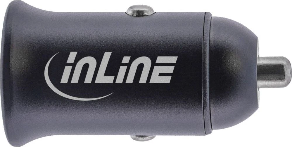InLine® USB automobilinio įkroviklio maitinimo adapterio maitinimo tiekimas, 2x USB Type-C, juodas