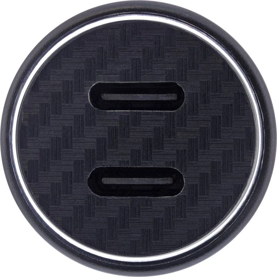 InLine automobilinis 2x USB-C įkroviklis, priekinis vaizdas