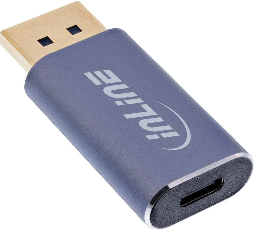 InLine USB ekrano konverteris DisplayPort į USB-C dvikryptis 8K