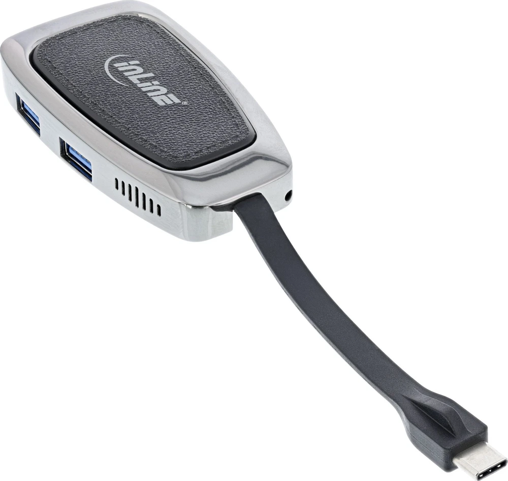 InLine Multifunkns-Hub (2x USB-A + 1x HDMI+ 1x USB-C), PD 100W