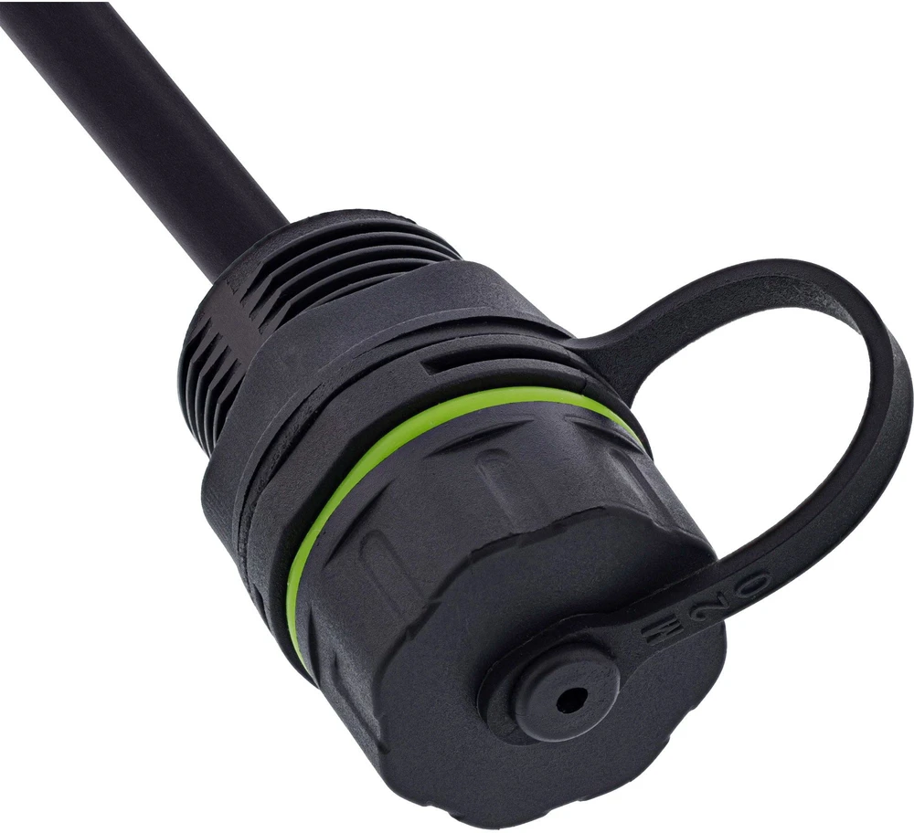 InLine Cat.6A kabelio jungtis IP68 RJ45 lizdas į kištuką 20cm
