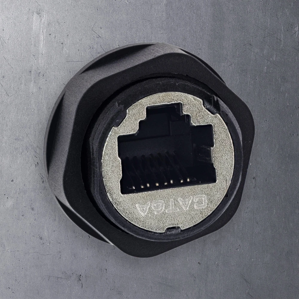 InLine Trumpa kabelinė jungtis Cat.6A IP68 2x RJ45 ekranuotas lizdas