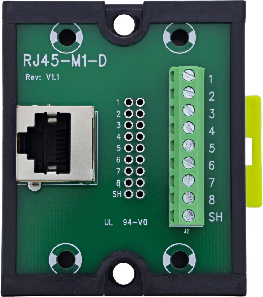InLine RJ45 jungtis 9 kontaktų varžtiniam jungikliui DIN bėgiui ekranuota