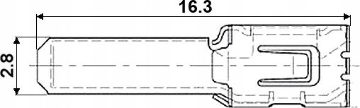 Inne Konektor Jungtis A(2.8)-1 kištukas 1418A KA10