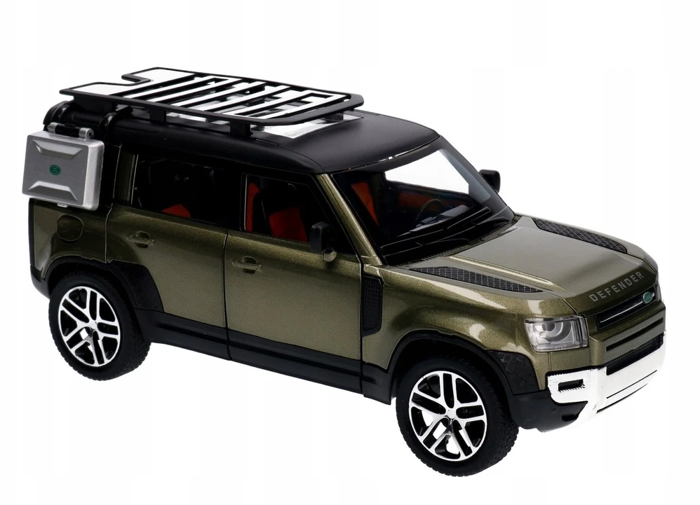 Inne Kita Land Rover Defender 1:24 šviesos ir garsas, metalinis