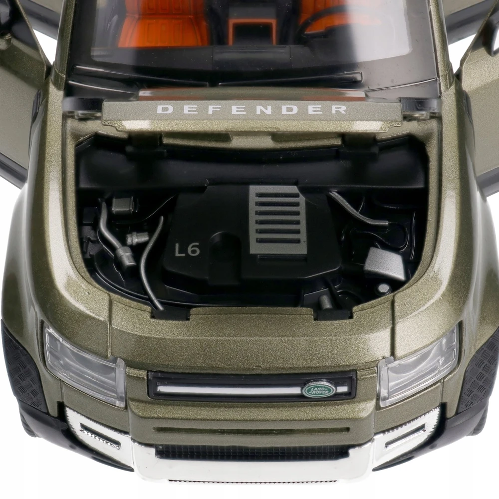Inne Kita Land Rover Defender 1:24 šviesos ir garsas, metalinis