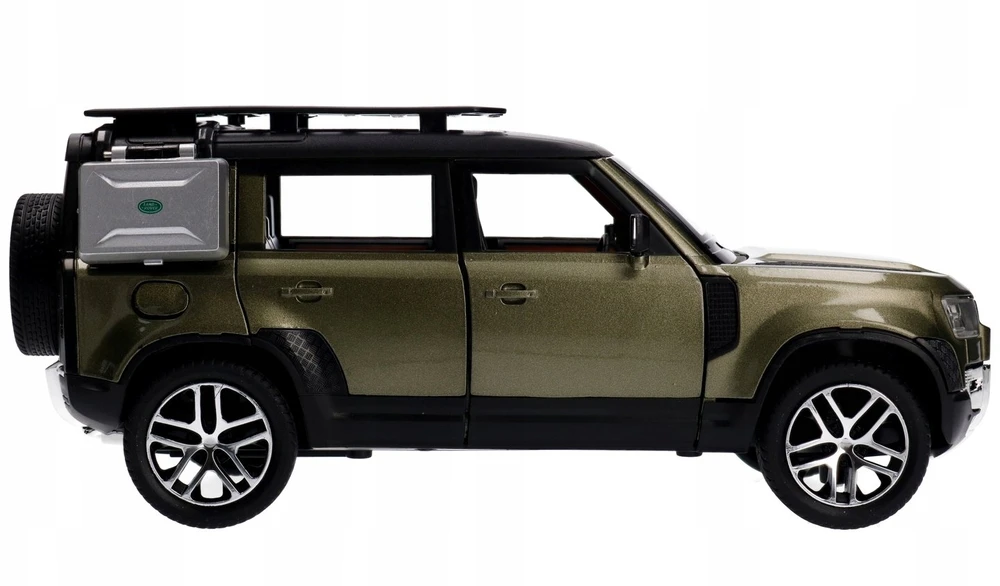 Inne Kita Land Rover Defender 1:24 šviesos ir garsas, metalinis