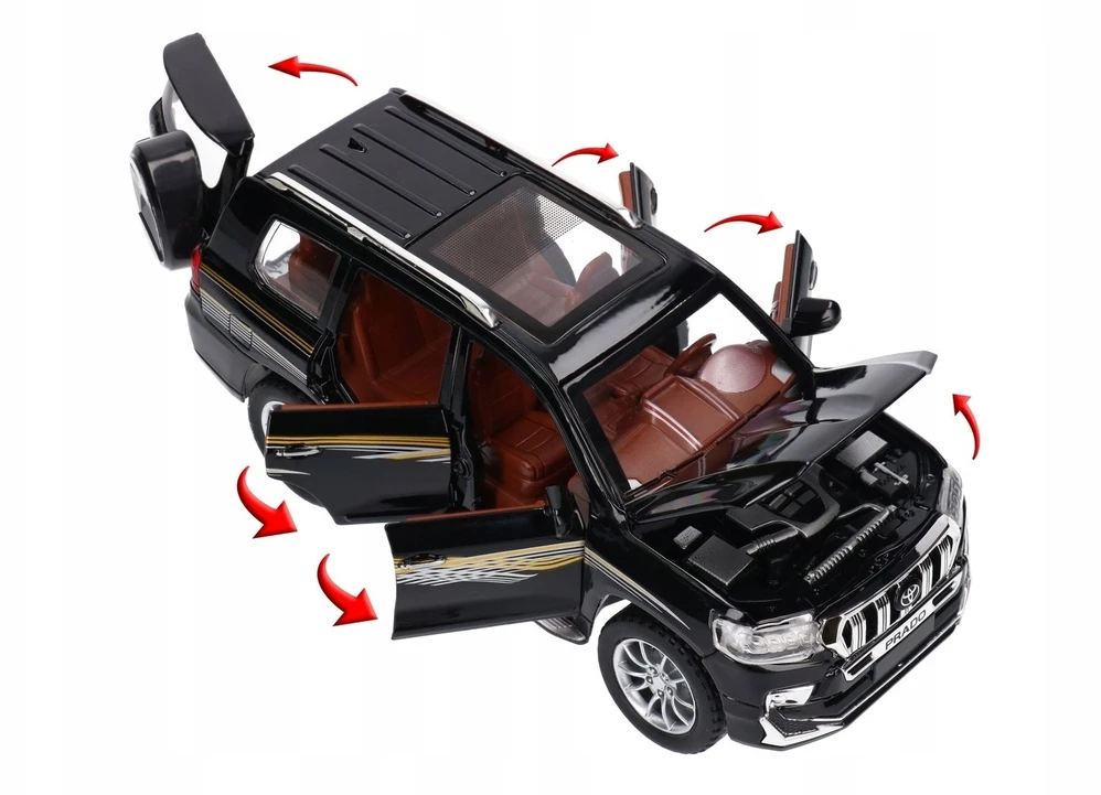 Inne Toyota Prado 1:24 św./dź. metal dėžutėje