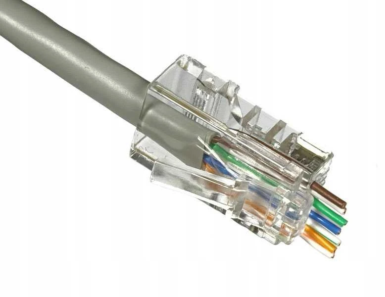 Wtyk Telefono kištukas. RJ45 8P 8C (laidas) per CAT.6E