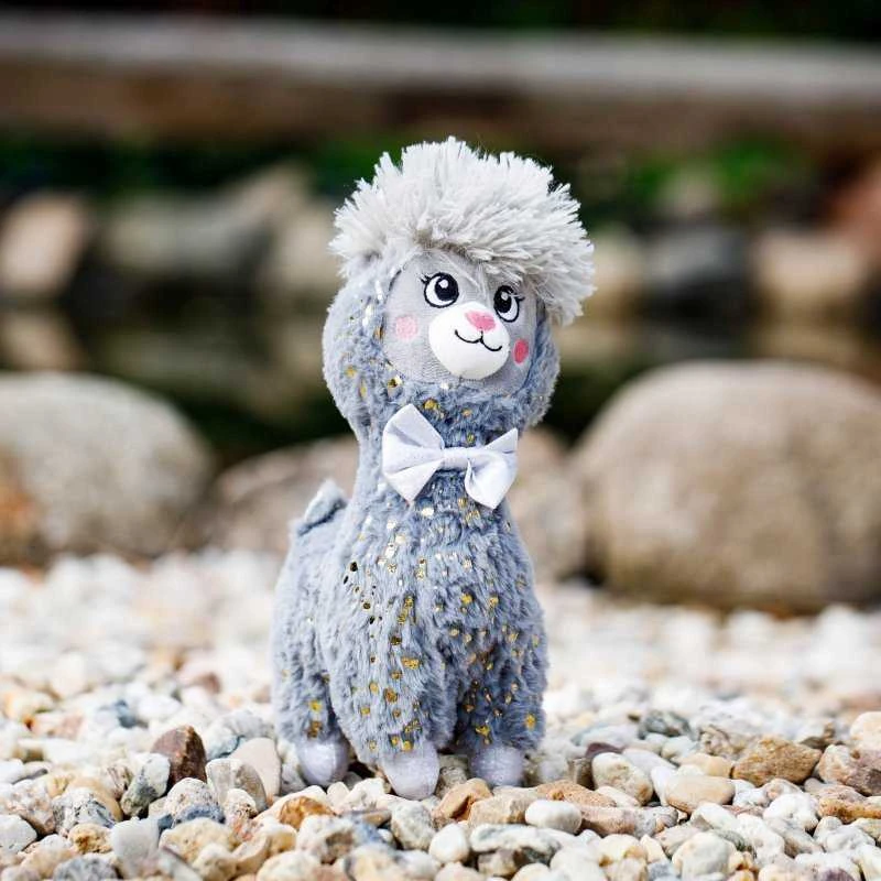 InnoGiO pliušinis žaislas Alpaka pilkas 30cm GIO-828GRAY
