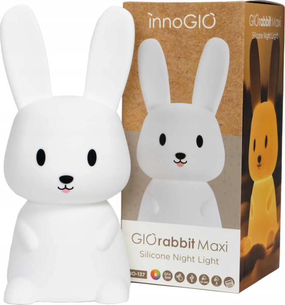 InnoGiO naktinė lempa triušis GIOrabbit Maxi GIO-137