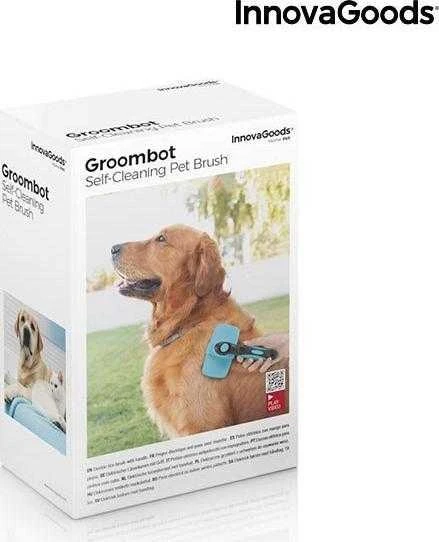 InnovaGoods vielinis naminių gyvūnėlių šepetys su ištraukiamais šereliais Groombot InnovaGoods