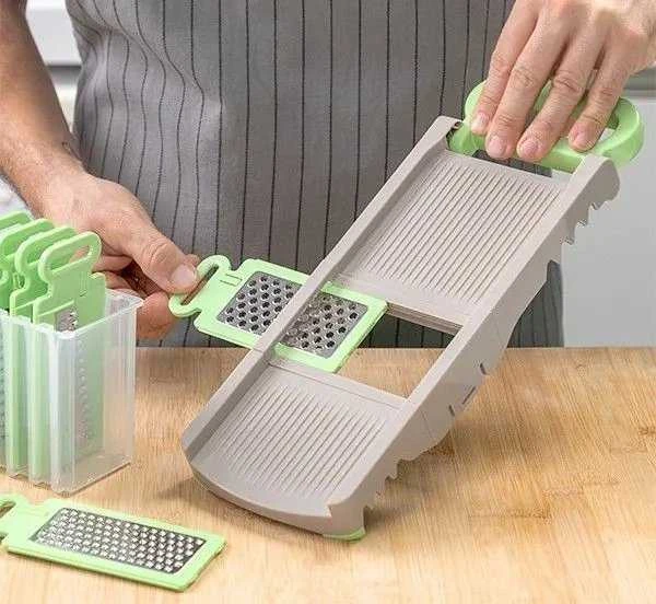 InnovaGoods MANDOLINĖ DARŽOVIŲ TARKAVIMO FORMELĖ 6IN1