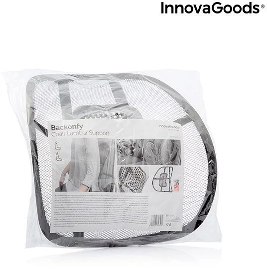 „InnovaGoods“ kvėpuojantis nešiojamas nugaros įtvaras juosmens įtvaras