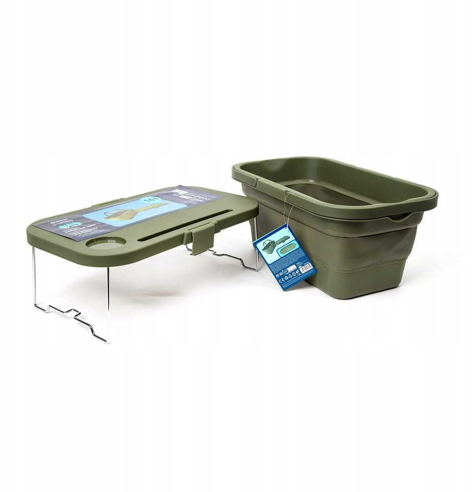 InnovaGoods PLATINET STOIVINGAS IŠKYLĖS KREPŠYS 47X29X23,5 CM, 16L, SULANKSTYMAS, SU 2 IN 1 DANGTELIU / STALAS ŽALIAS [46139]