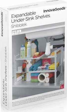 Virtuvės lentyna Shibblek InnovaGoods, pilka