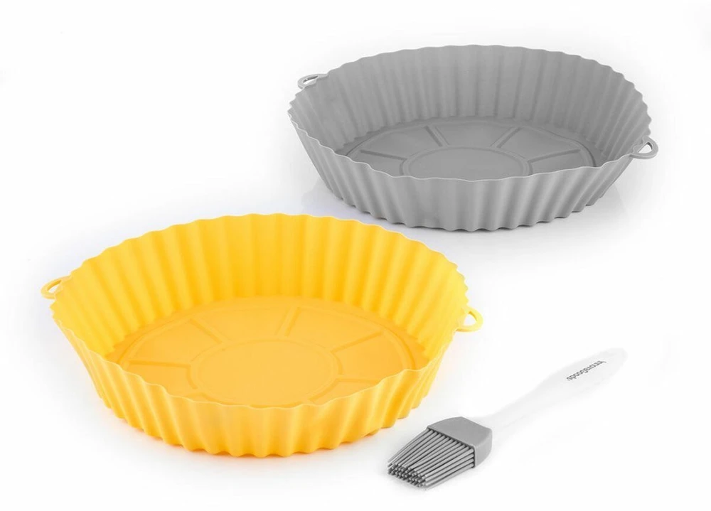 „InnovaGoods“ silikoninės formelės su šepetėliu, skirtos „Mollicon 2 vnt“ oro gruzdintuvei.