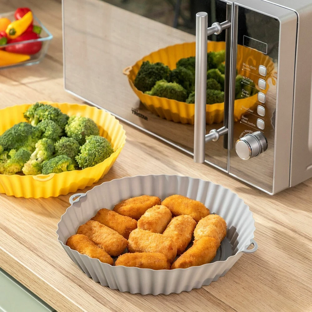 „InnovaGoods“ silikoninės formelės su šepetėliu, skirtos „Mollicon 2 vnt“ oro gruzdintuvei.