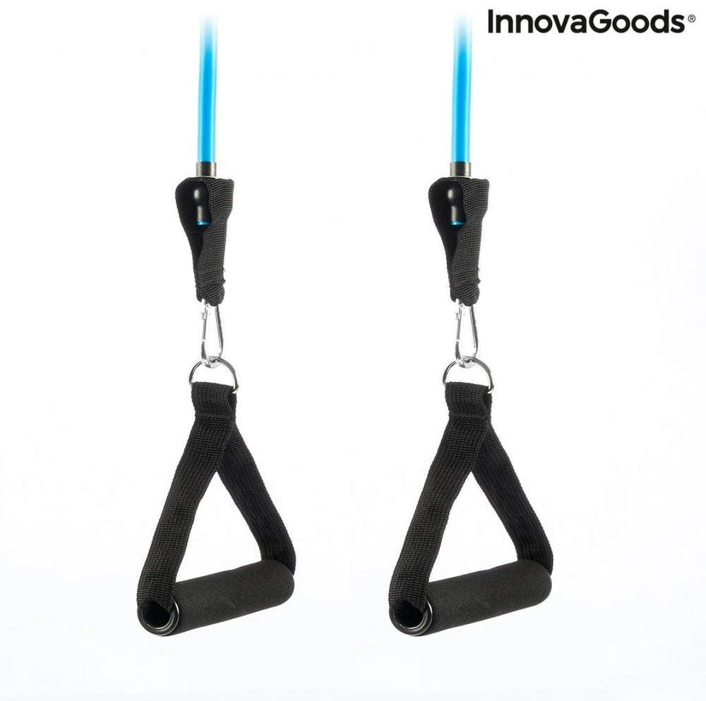 „InnovaGoods Rinkinys“ pasipriešinimo juostos su priedais ir pratimų vadovu. „InnovaGoods Tribainer“ 3 vnt.