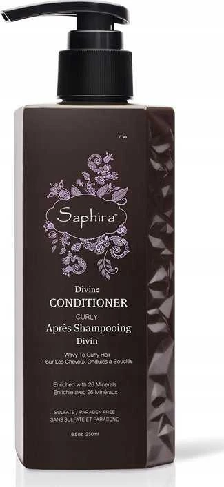 Saphira Divine Conditioner intensyviai drėkinantis kondicionierius besipučiantiems, besigarbanojantiems plaukams, 250 ml
