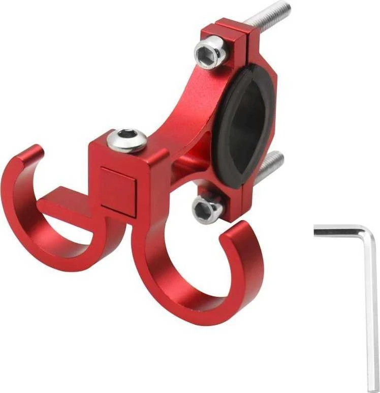 Oem Kablys apsipirkimui su dviem kilpomis dviračiui / paspirtukui aliuminio FS366 raudona