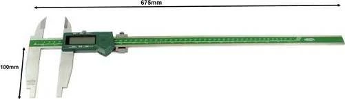 Insize Dydis CALIPER 500 SKAITMENŲ. 20 3V/ABS/DUOMENYS 100 2-PUSIS.